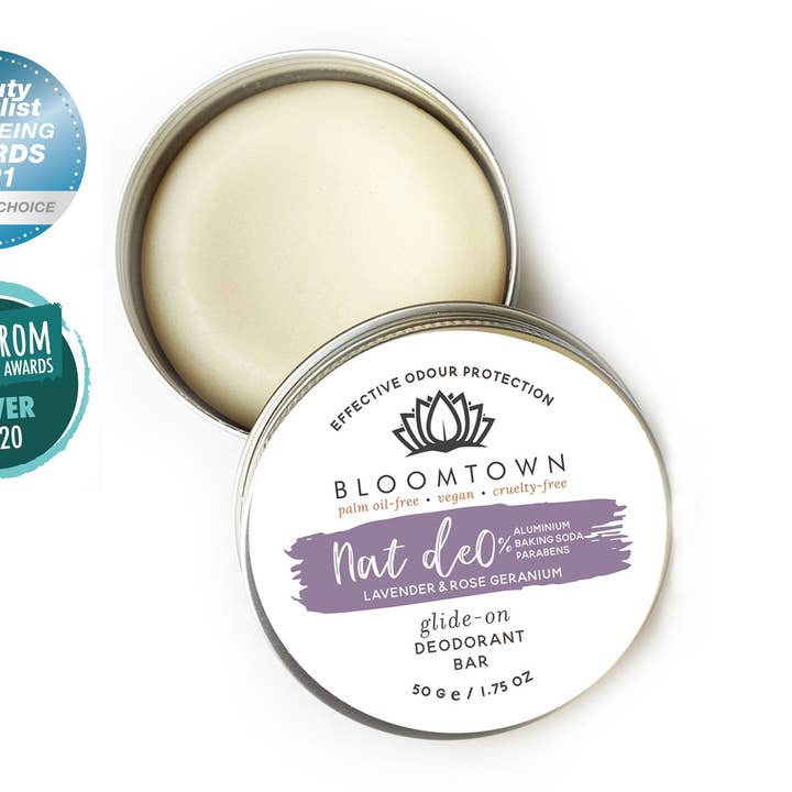 Natural Deodorant Bar - Lavender & Rose Geranium for wholesale by Bloomtown