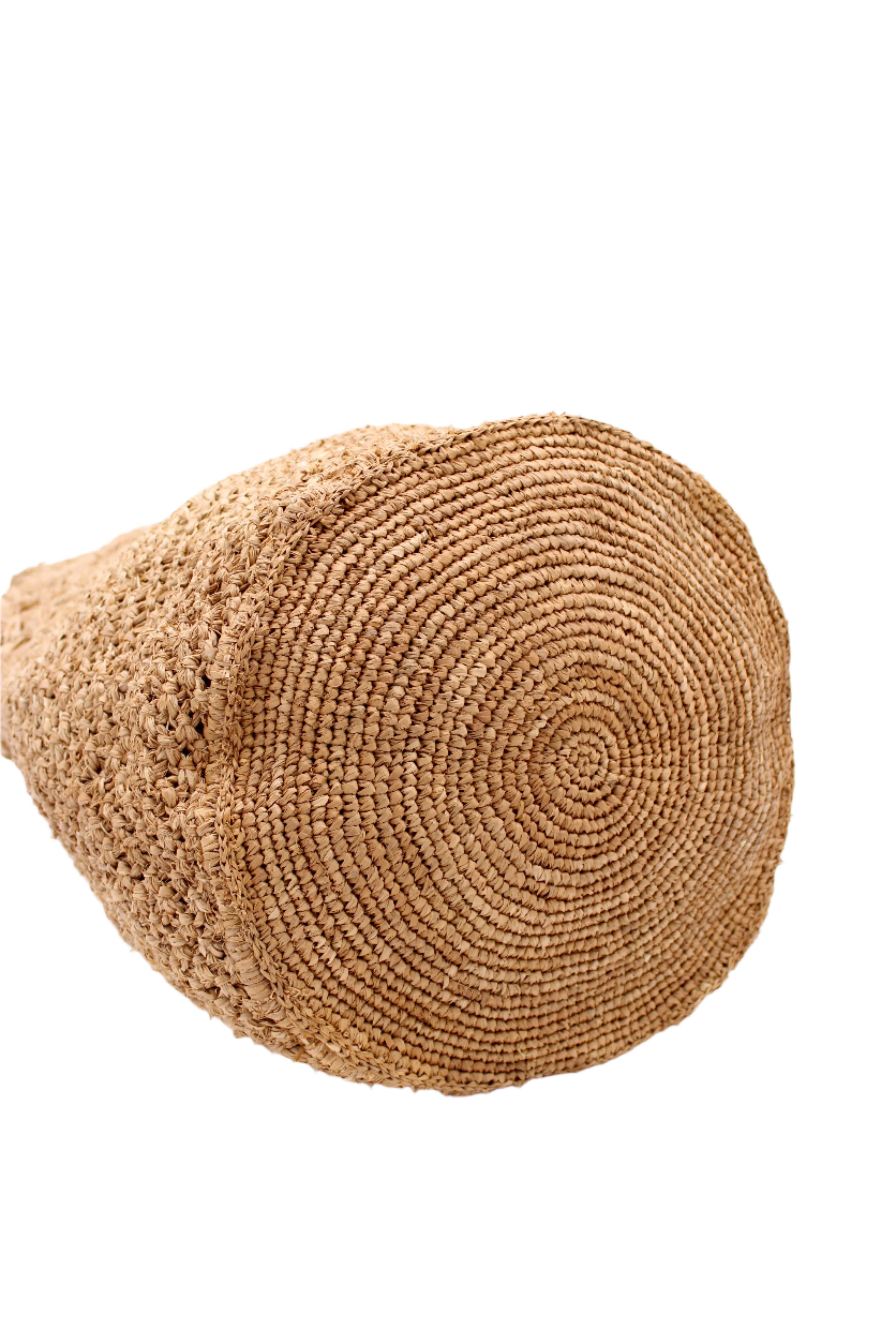 Shebobo - Vente Sac de plage - Sac à main en paille crocheté et macramé diamant Luca13