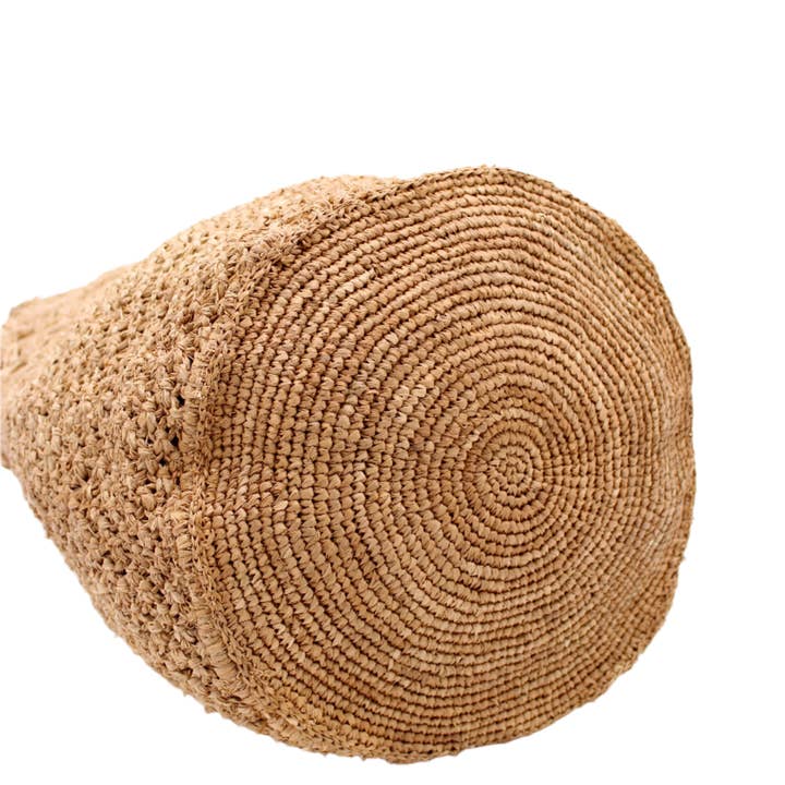 Shebobo - Vente Sac de plage - Sac à main en paille crocheté et macramé diamant Luca13