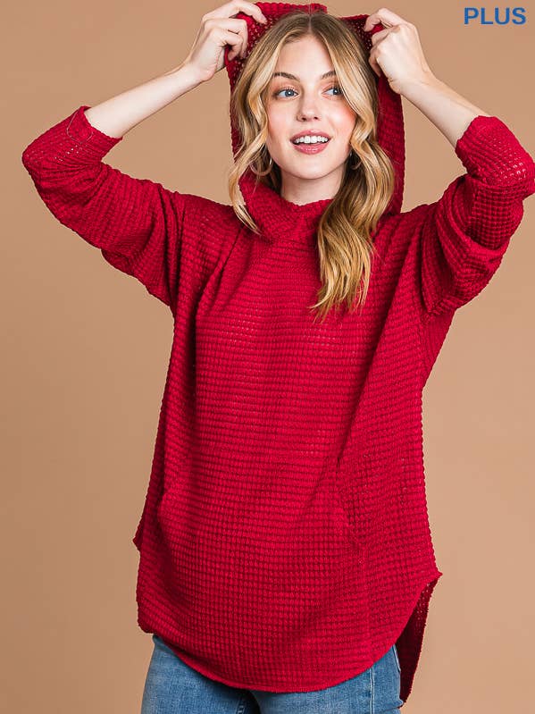 CHH1877LX - HAUT À CAPUCHE COUPE AMPLE MANCHES LONGUES pour la vente par Culture Code