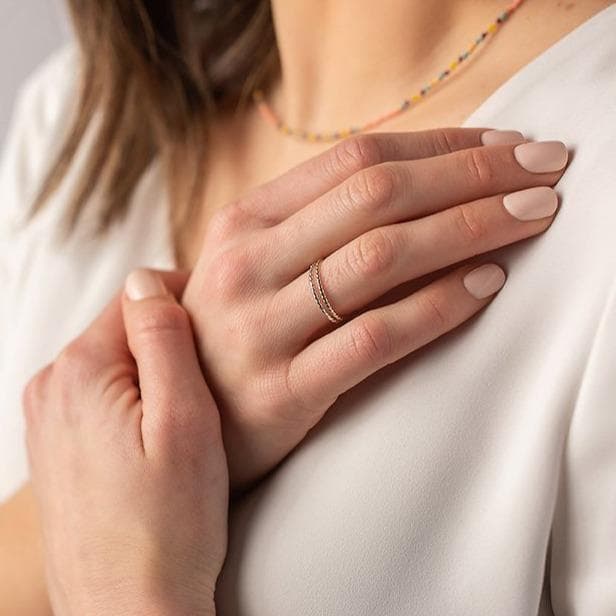 Adorn512 - Wholesale Band/Stacked Ring - Rope Ring1