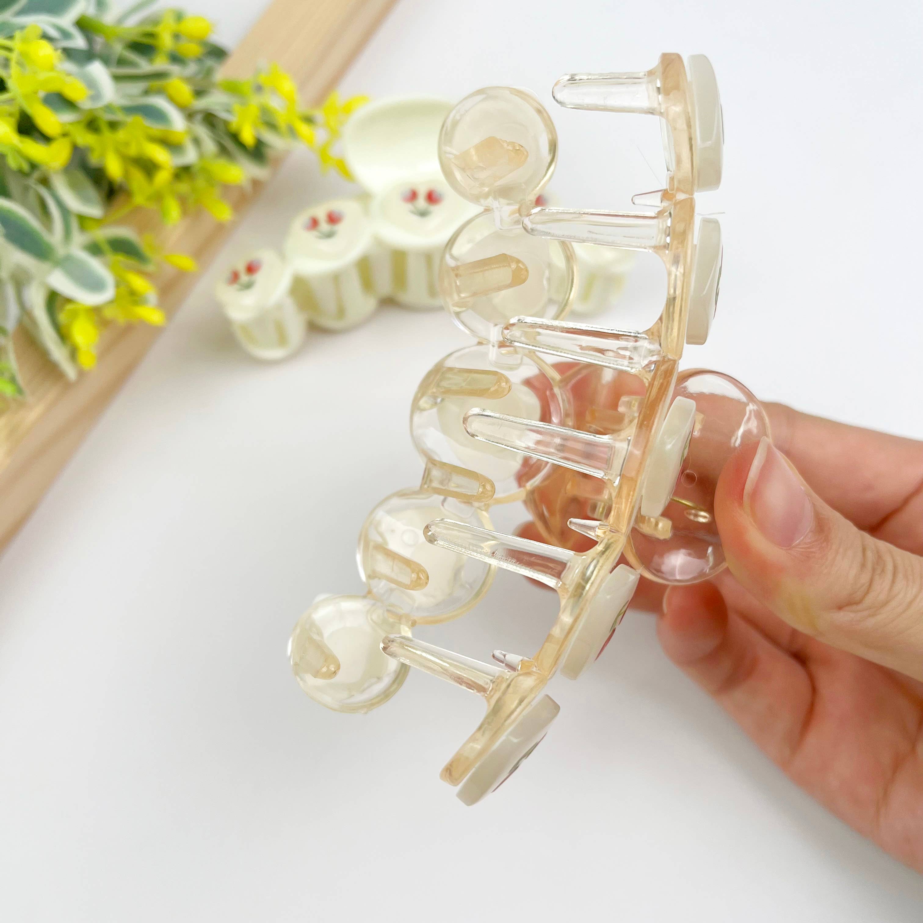 mildstyles – Engroshandel Hårspænde - Dame – Tulipanblomst hjerte hårkloklemme3