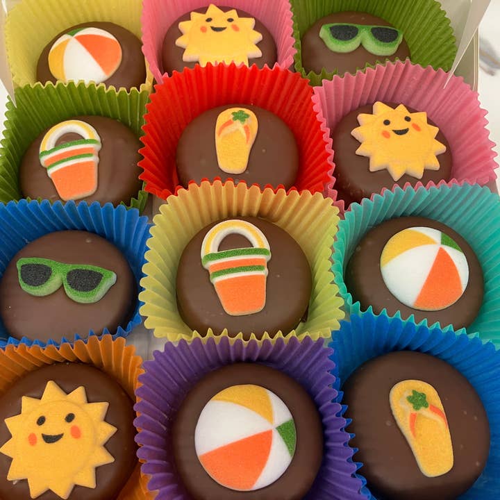 Summer Fun Oreo's 24 per box for wholesale by Bear Creek Candy Kitchen