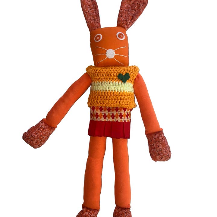 UNTIL THERES A CURE FOUNDATION - Wholesale Stuffed/Plush Toy - Kids & Baby - Handcrafted Large Orange Bunnykat - Bella Bun1