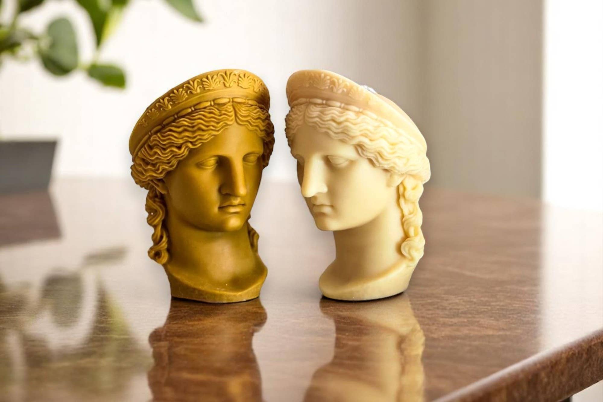 Agaboo Candle - Wholesale Novelty Candle - Hera Greek Goddess Bust Statue Candle 7.5x4in - Sculptural12
