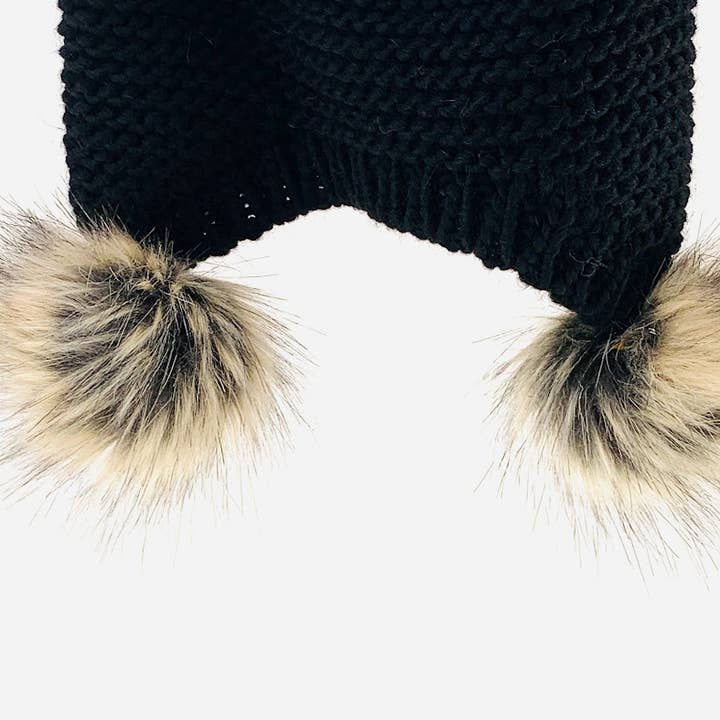 MILANO AMOUR - Wholesale Beanie - Women's - WINTER HAT CAPPELLO CUFFIA DOUBLE PON-PON26