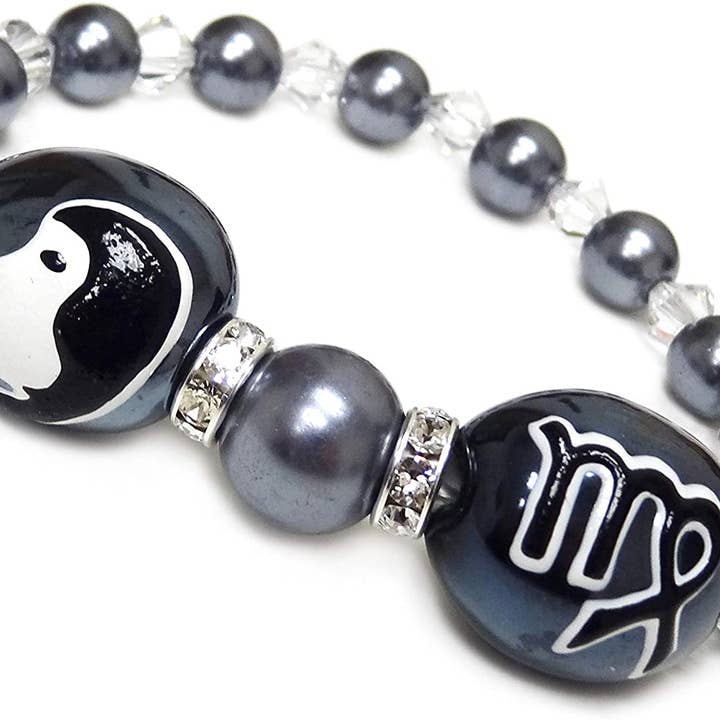 Fiona Accessories – Großhandel Perlenarmband – Sternzeichen Swarovski Perlen Stretch Armband Sternzeichen Schmuck1