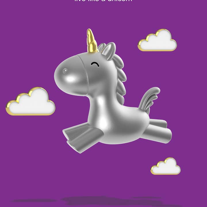 Anew International Corp. - Wholesale Keychain - Women's - FLYING UNICORN KEYRING