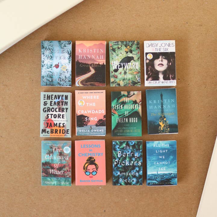 The Sticker Shop - Wholesale Decorative Figurine - Handmade Mini Historic Fiction Fantasy Book Set (12)1