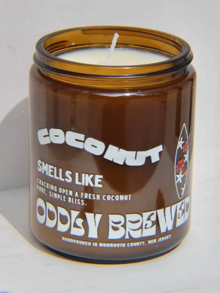 Coconut 🥥 Soy Candle for wholesale by Oddly Brewed
