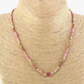 N25023 Beaded Stone Necklace for wholesale by Pretty Persuasions