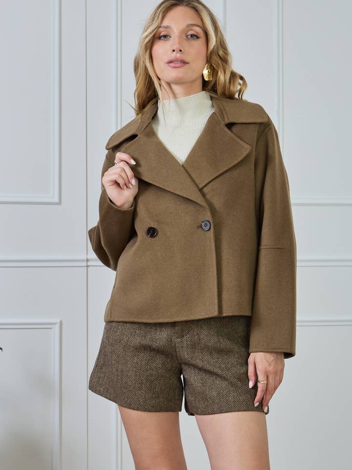 LULUMARY - Wholesale Coat - Women's - Peacoat V32619