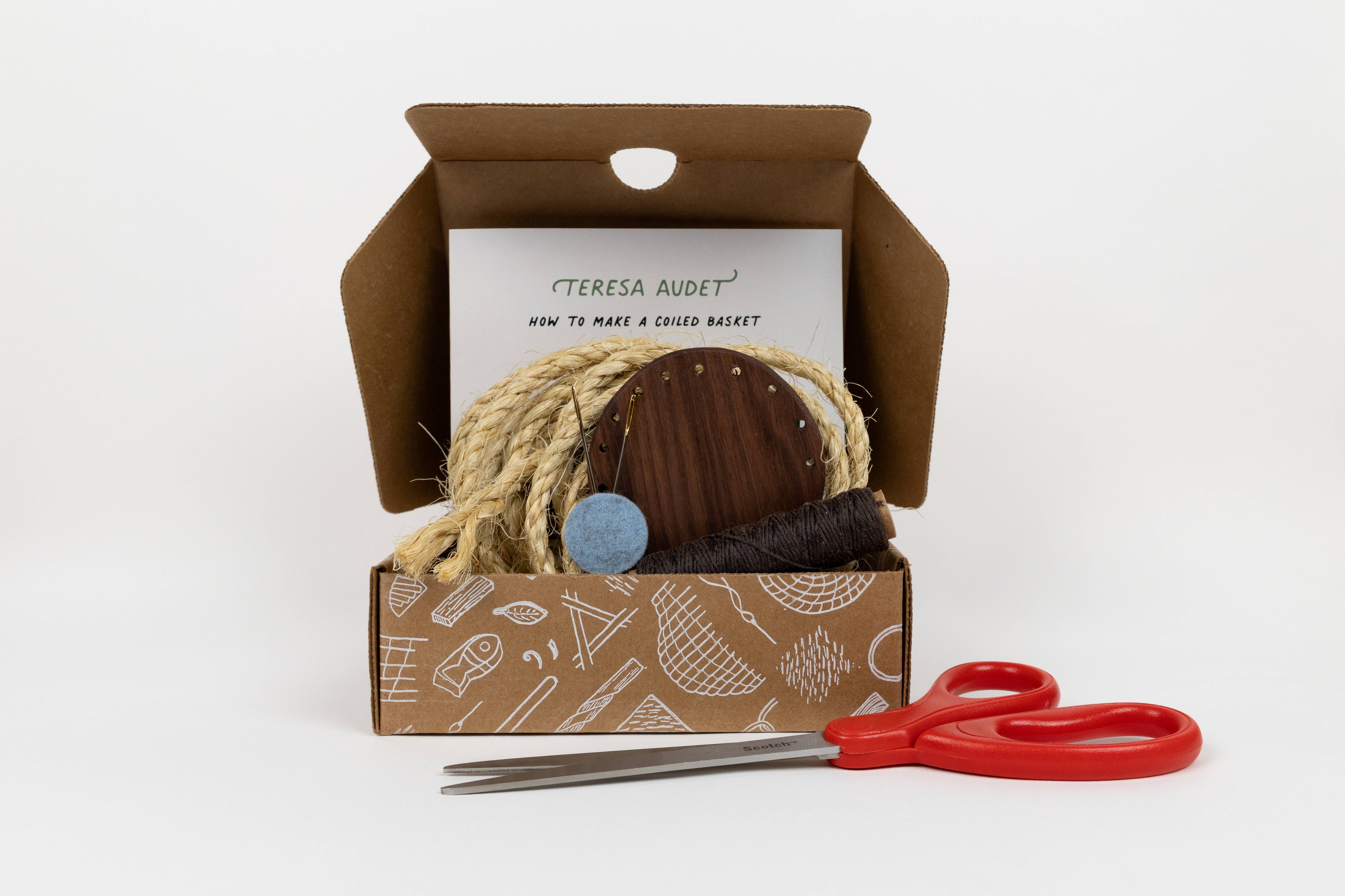 Teresa Audet Studio LLC – wholesale DIY craft kit – Basket Making Kits: Walnut and sisal5