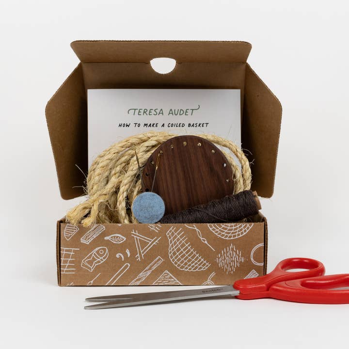 Teresa Audet Studio LLC - Wholesale DIY Craft Kit - Basket Making Kits: Walnut and sisal5