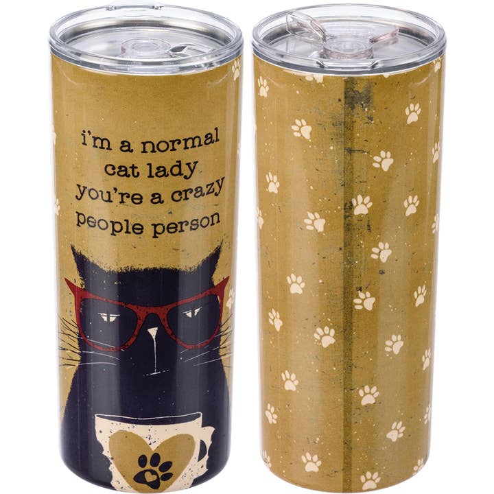 I'm A Normal Cat Lady Coffee Tumbler for wholesale by Primitives by Kathy