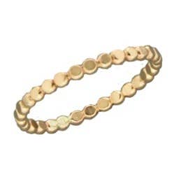 Mark Steel Jewelry - Wholesale Beaded Bracelet - Half Round Smashed Bead Ring
