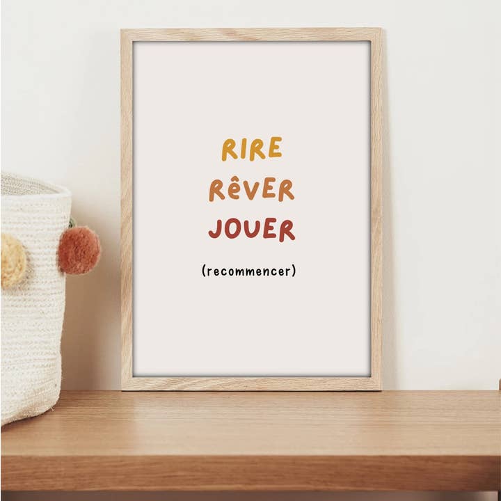 Looves Studio - Wholesale Poster - Poster - Laugh, Dream, Play (Start Over)1