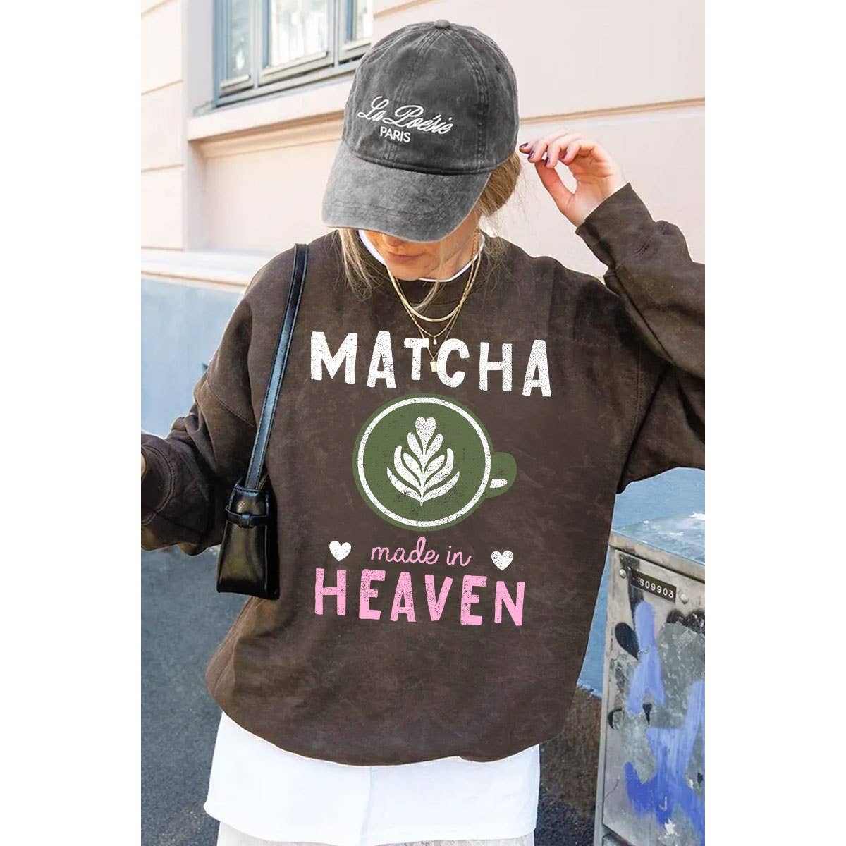 HRTandLUV - Wholesale Sweatshirt - Women's - MATCHA MINERAL GRAPHIC SWEATWHIRTS6