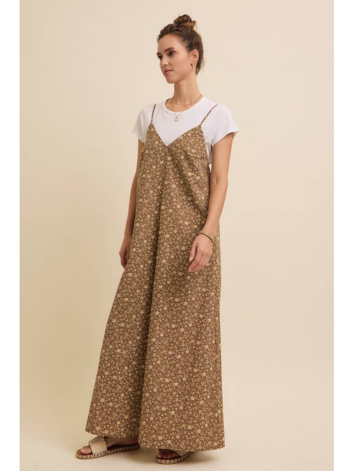 in february - Wholesale Jumpsuit - Women's - FLORAL WIDE-LEG CAMI JUMPSUIT WITH OPEN-BACK
