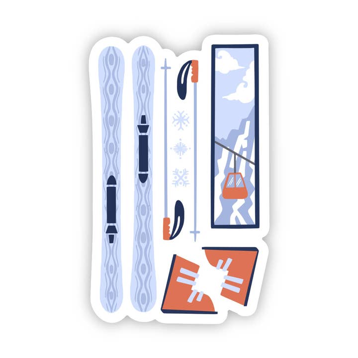 Big Moods - Wholesale Sticker - Skiing Essentials Sticker