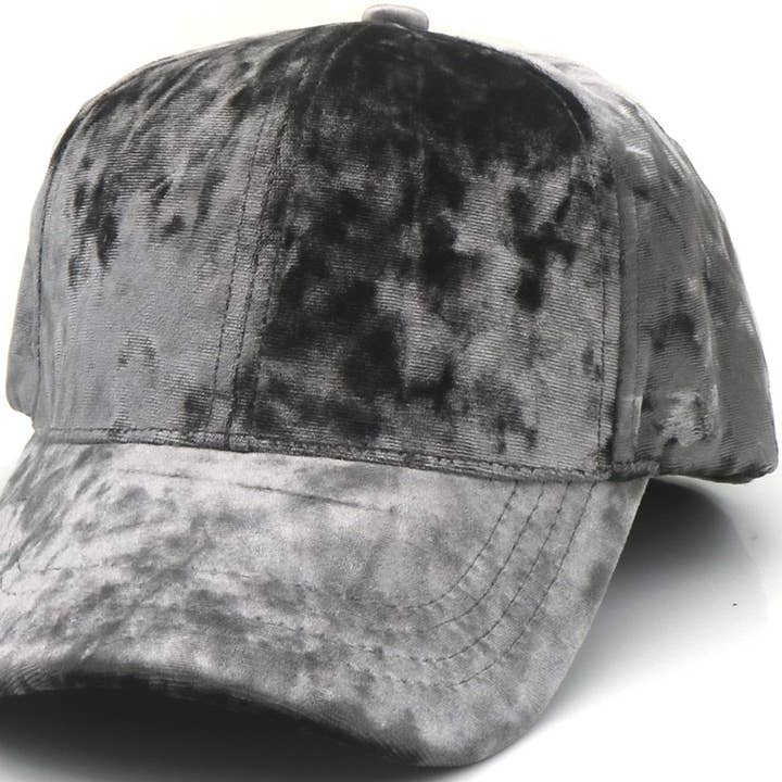 Q-A4.2 HAT1106-002-2 Cappello Aspetto Velluto Grigio per la vendita all'ingrosso da parte di Menga Trading