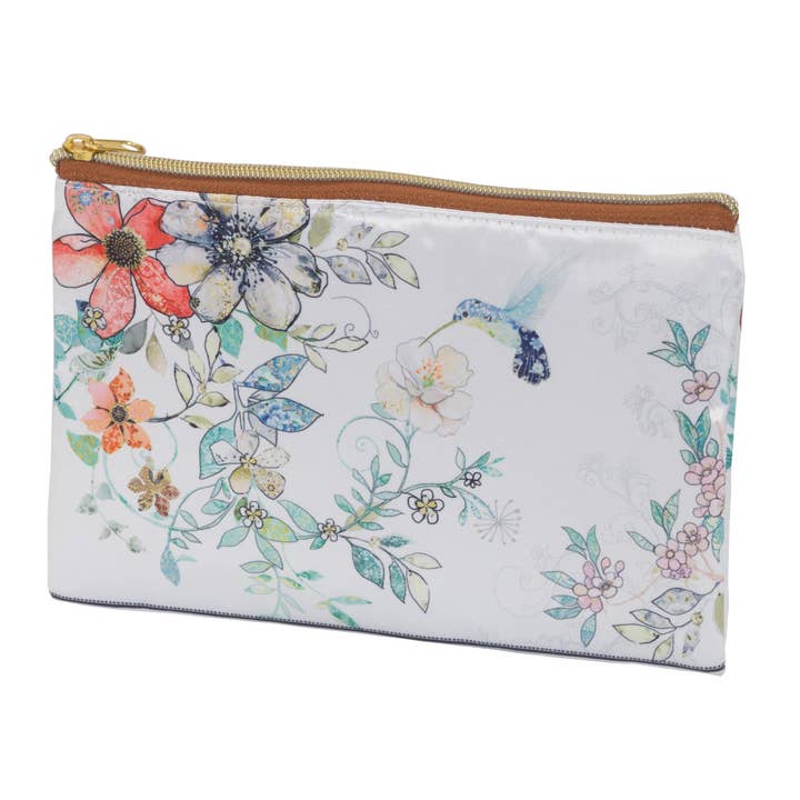 2161 Hummingbird Flat Cosmetic Bag for wholesale by Mele and Co UK/ EU