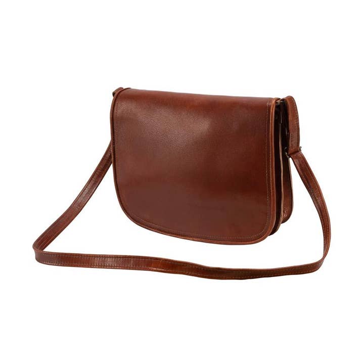 Grand Sac à bandoulière | Marron pour la vente par Jerusalem Sandals