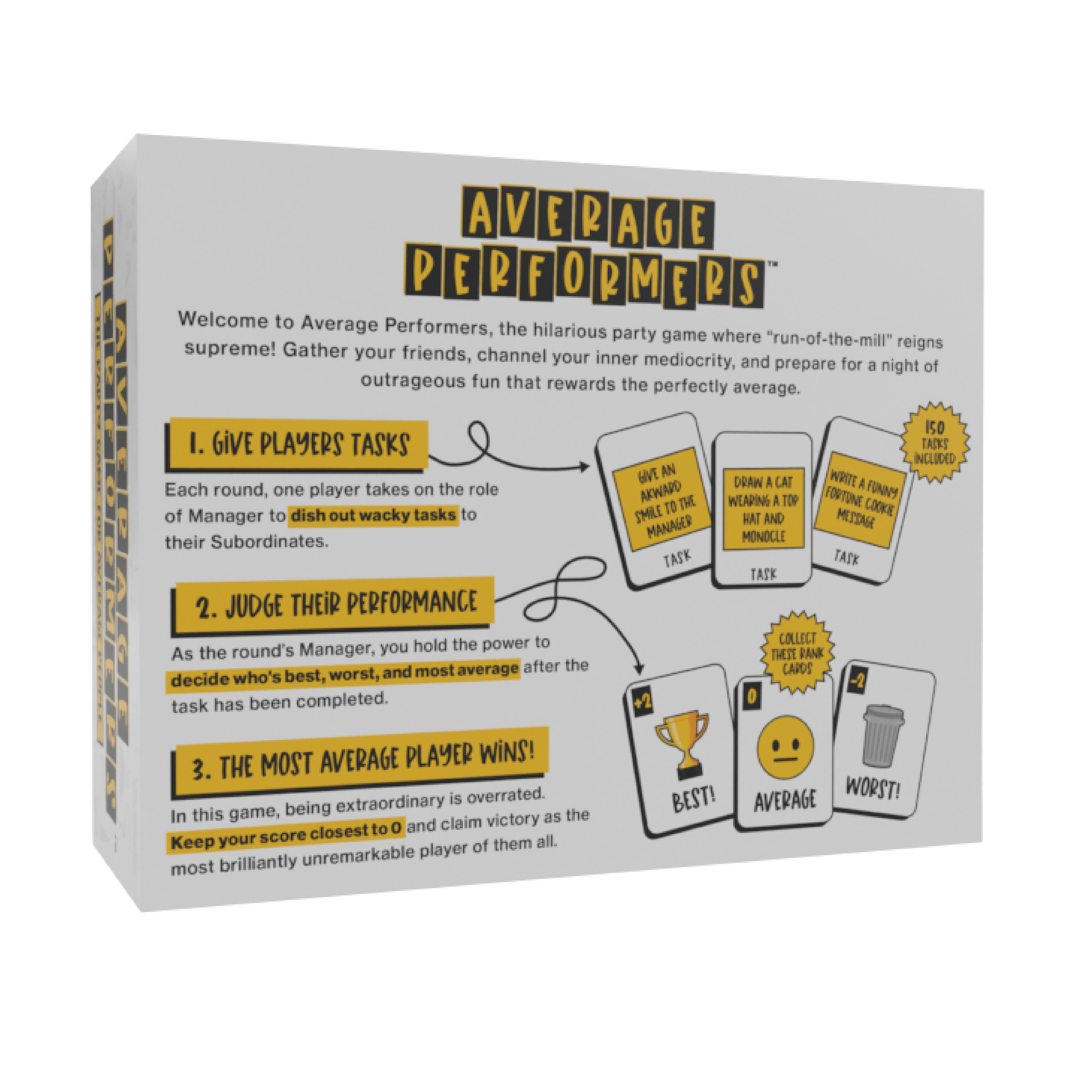 Crated with Love - Vendita all'ingrosso Giochi di carte - Average Performers - Il gioco di società per persone normali1