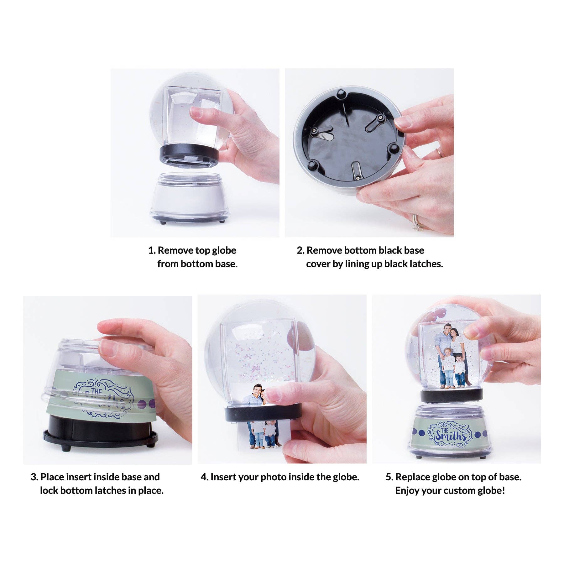 Neil Enterprises - Wholesale Snow Globe - Create Your Own Photo Snow Globe4