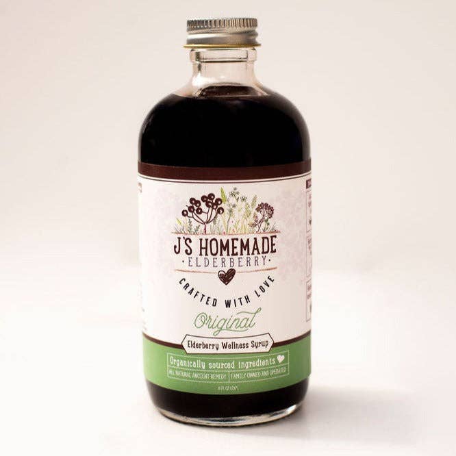 Small Original Elderberry Syrup for wholesale by J's Homemade Elderberry Syrup