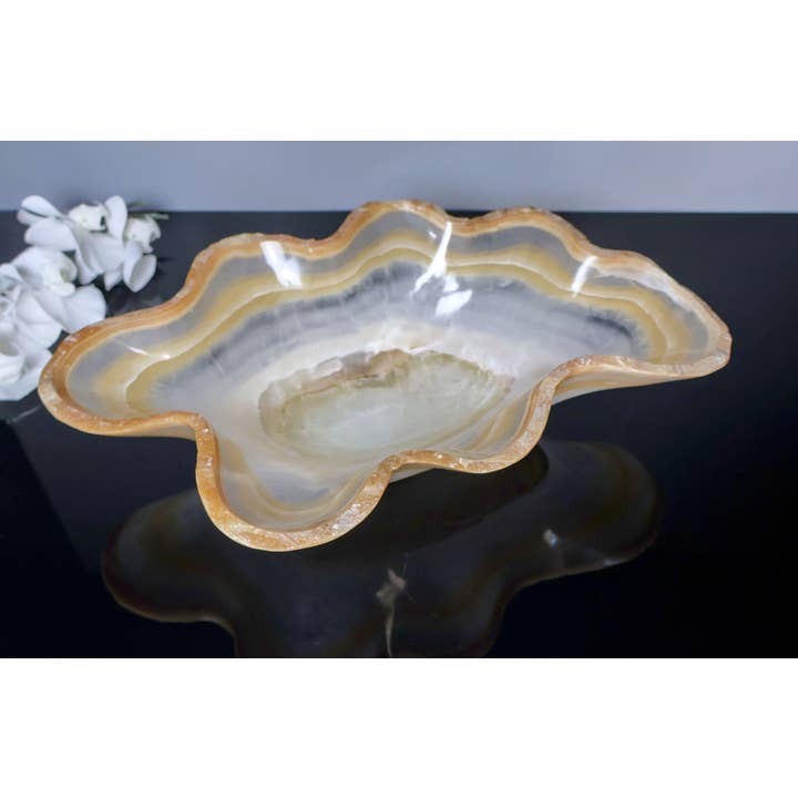 OnyxBowl - Wholesale Decorative Plate/Dish/Bowl - Dazzling handmade decorative Onyx stone bowl2