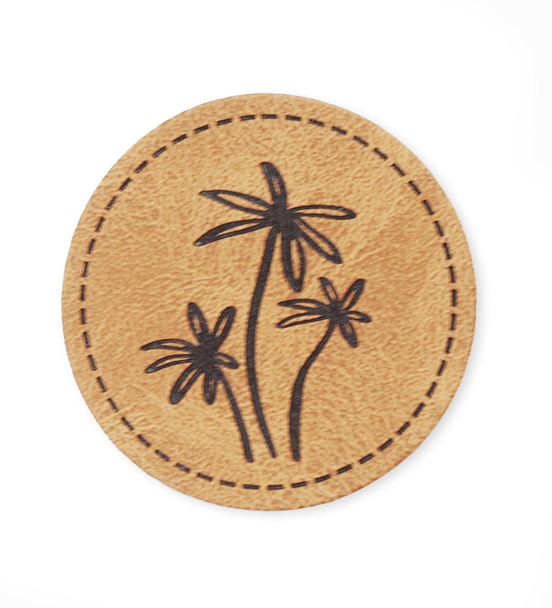 Paul und Clara - Wholesale Craft Supplies - Faux leather label - Palms *iron-on*0