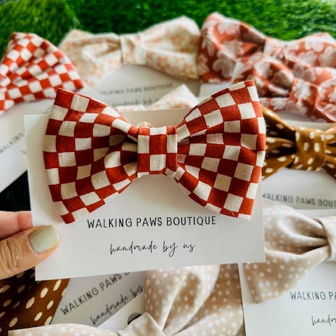 Walking Paws Boutique - Wholesale Pet Bow Tie - Dog - assortment of fall/winter bowtie attachable to dog collars1