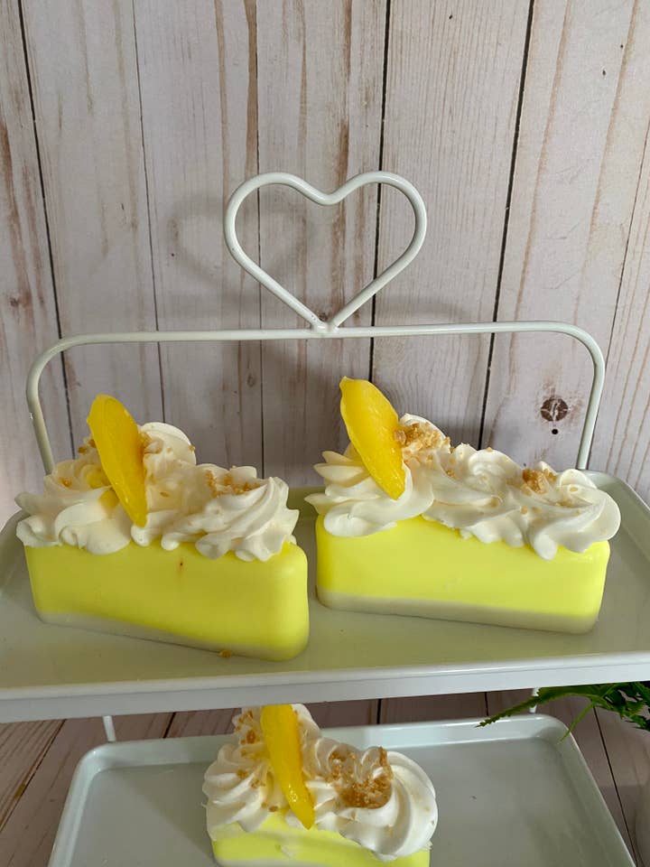 Lemon Pound Cake Slice Wax Melt for wholesale by Wild Child Studio Co