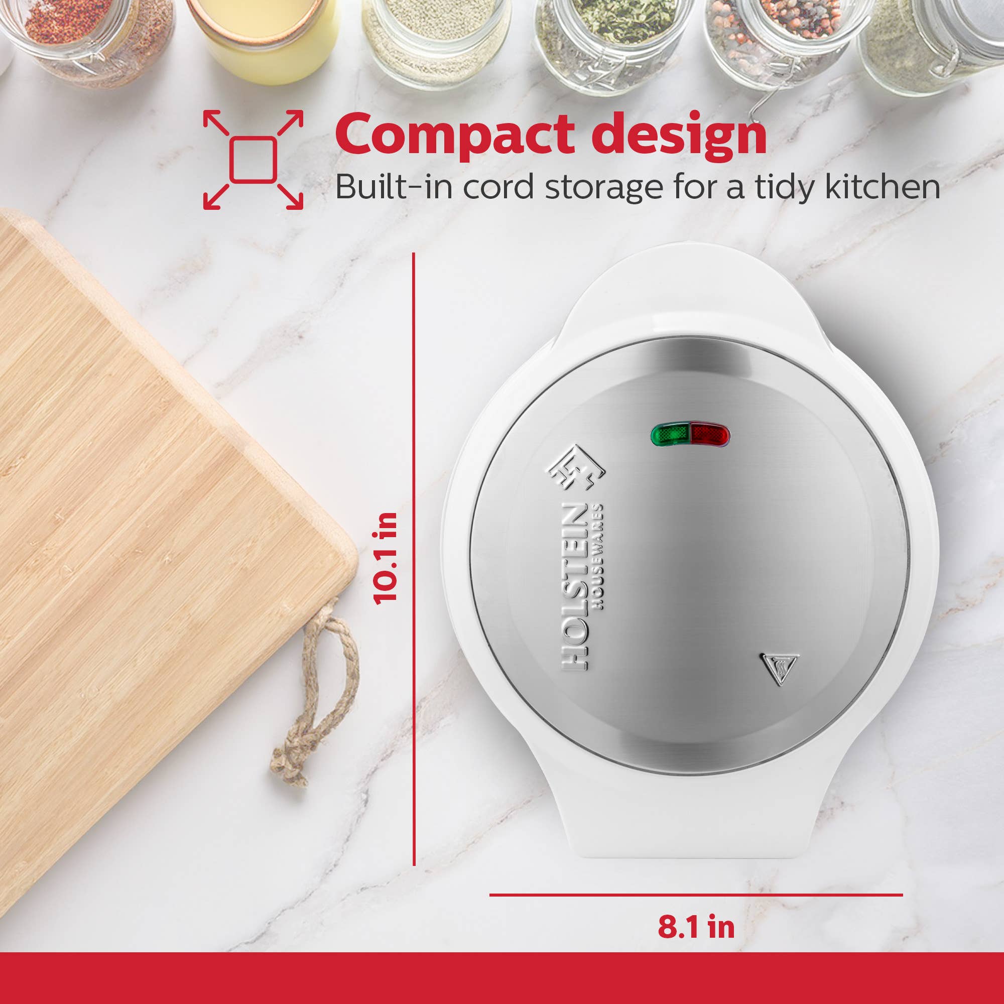 Holstein Housewares - Wholesale Kitchen Appliance - Easy Fast Breakfast Omelet Maker for Pancakes & Treats16