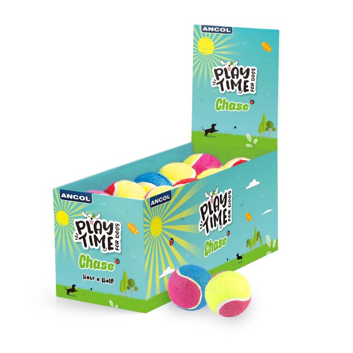 Play Time For Dogs- Chase Tennis Balls for wholesale by Ancol Pet Products Ltd