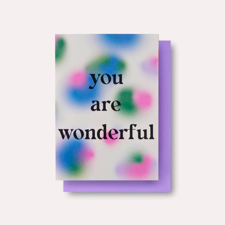 Wonderful Gradient Card for wholesale by The Completist (No duties on USA orders!)