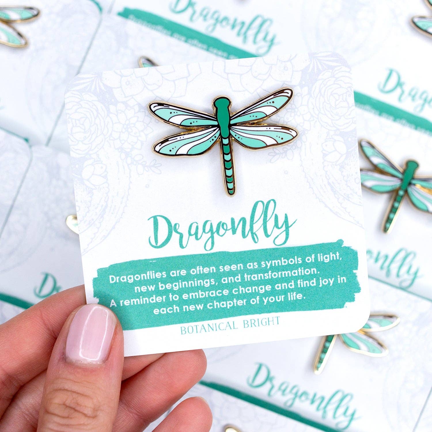 Botanical Bright - Wholesale Lapel Pin/Button - Dragonfly Enamel Pin4