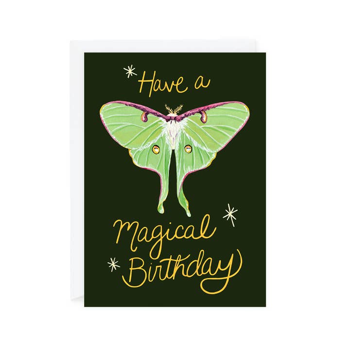Heb een magische verjaardagskaart voor wholesale door Laura King Paints