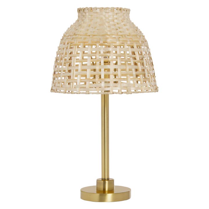 River of Goods - Wholesale Accent/Desk Lamp - 20"H Shayne Natural & Gold Bamboo Shade Table Lamp7