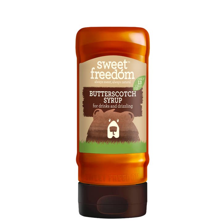 BUTTERSCOTCH SYRUP for drinks & drizzling, 350g for wholesale by Sweet Freedom
