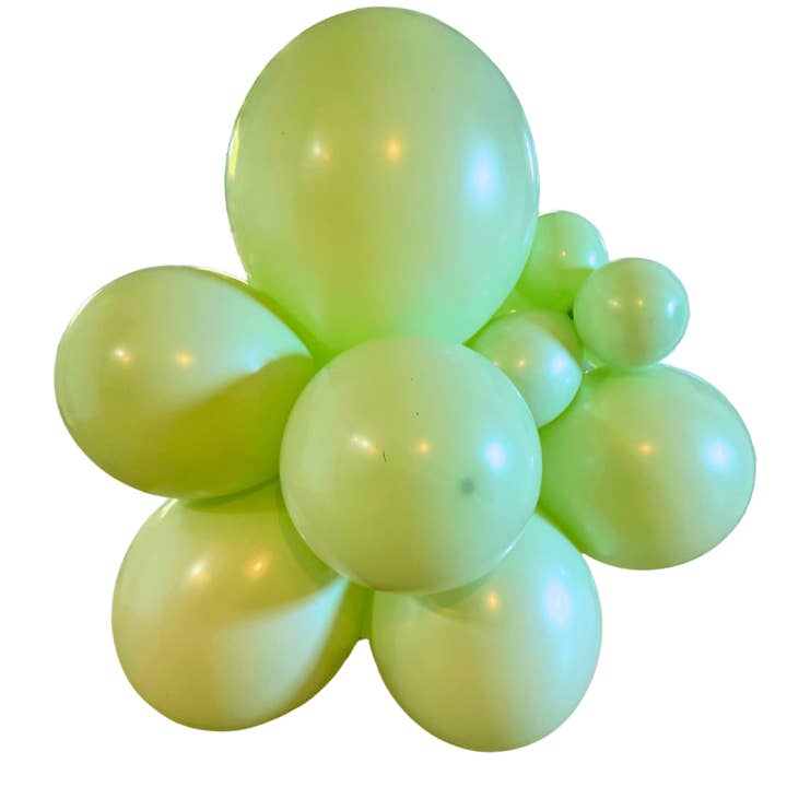 Ellie's Party Supply - Wholesale Balloon - Premium Pastel Green Latex Balloon Cluster (5", 11”, and 17”)1