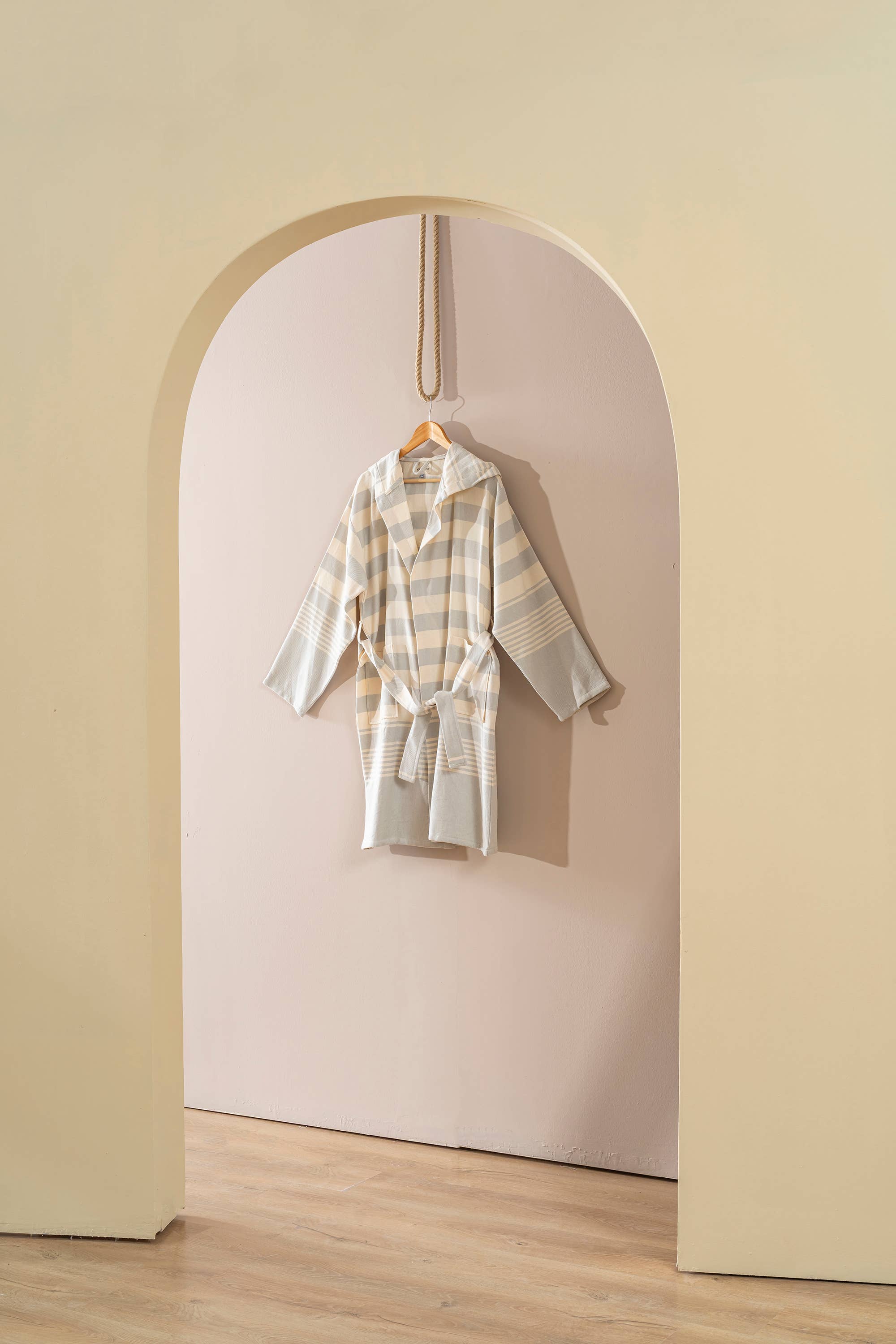 Kikoya - Wholesale Robe - Unisex - Bathrobe Turkish Cotton LightWeight Summer Hood Kimono Robe 27