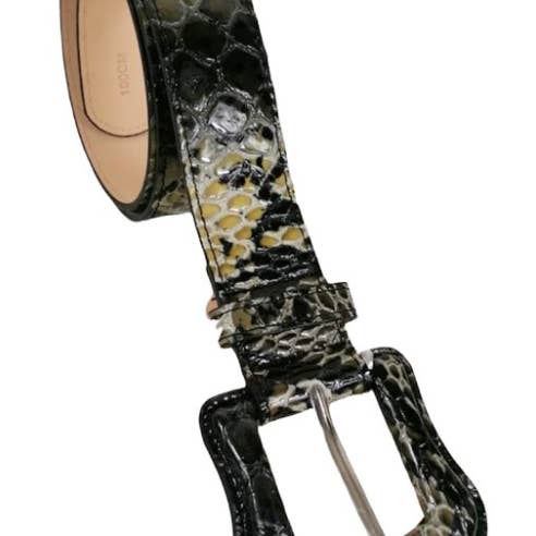 JIJOU CAPRI – wholesale Belt – Women's – ITBS Italian Printed Snake Leather Belt JIJOU CAPRI