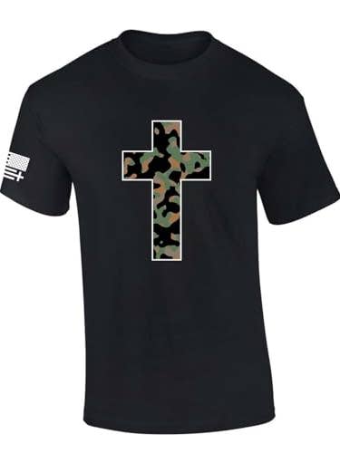 Tshirt Camo Cross SS T-Shirt for wholesale by Trenz Shirt Company