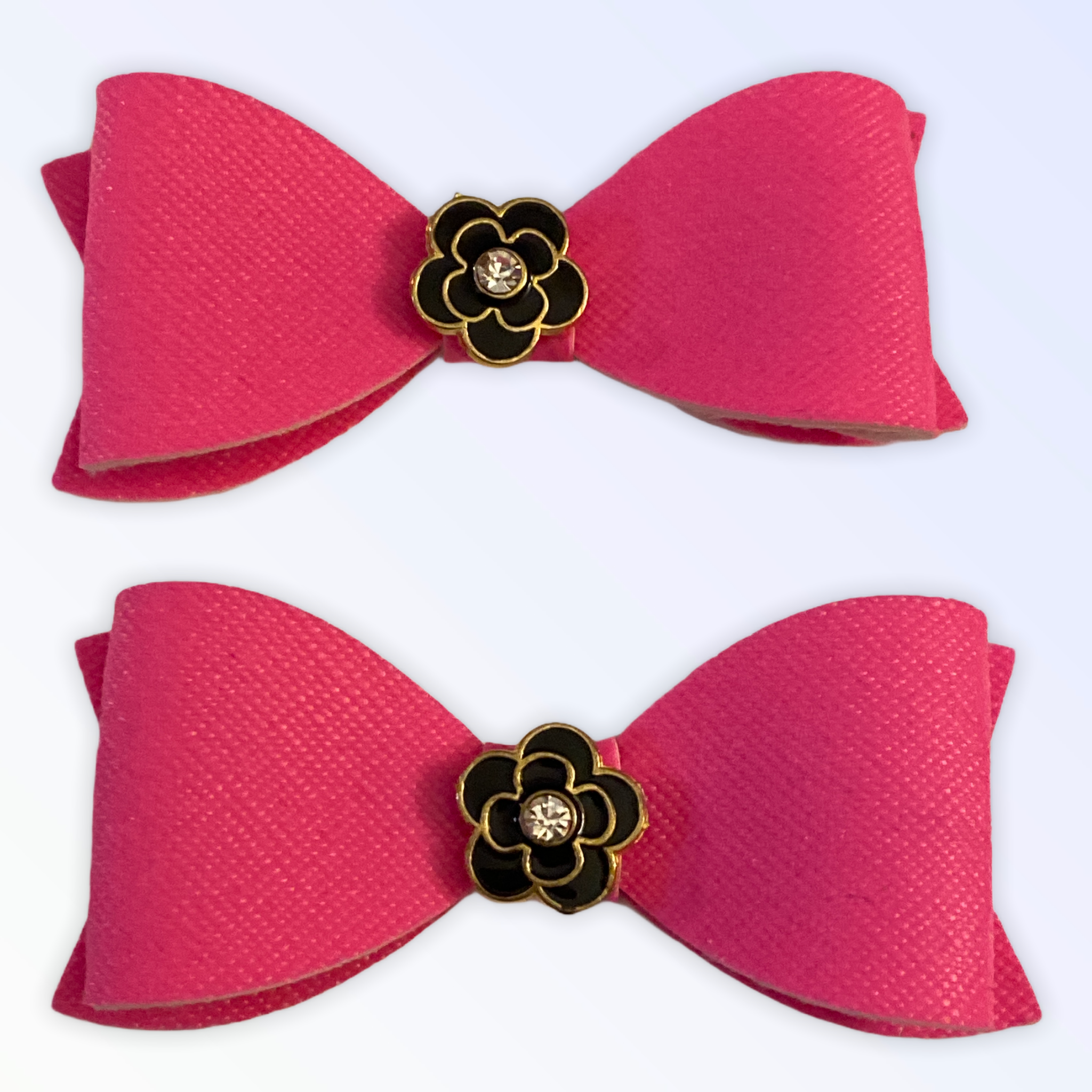 Bark Fifth Avenue - Wholesale Vlinderdas - Hond - Hot Pink Glam Camellia Barrette1