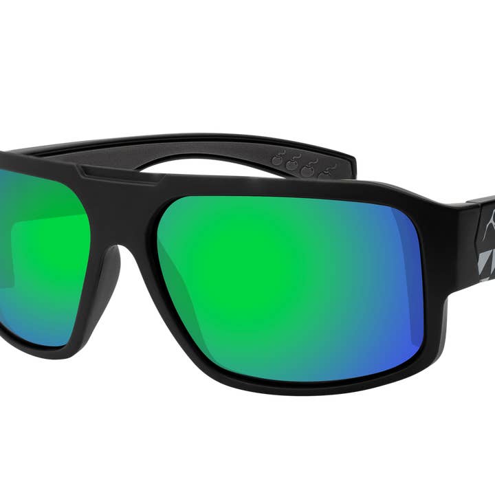 Mega Safety - Polarized Green Mirror Mana Series for wholesale by Under The Sun Originals / Bomber Eyewear