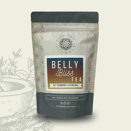 Belly Bliss Gut Renewal Tea for wholesale by Euphoric Herbals