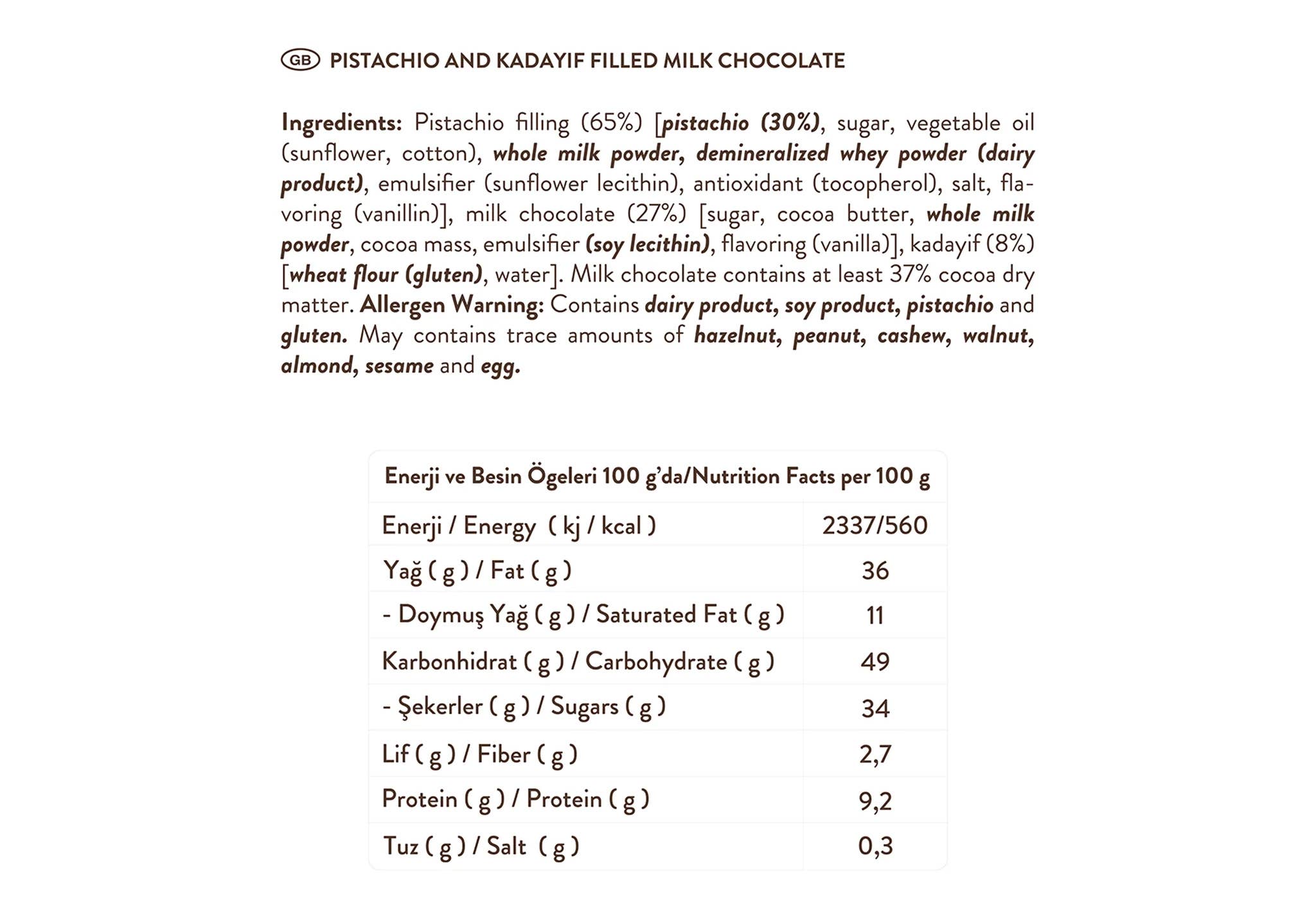 NOVA FOODS - Wholesale Chocolate - PatisLove Dubai Chocolate Bar – Premium Chocolate 30g3