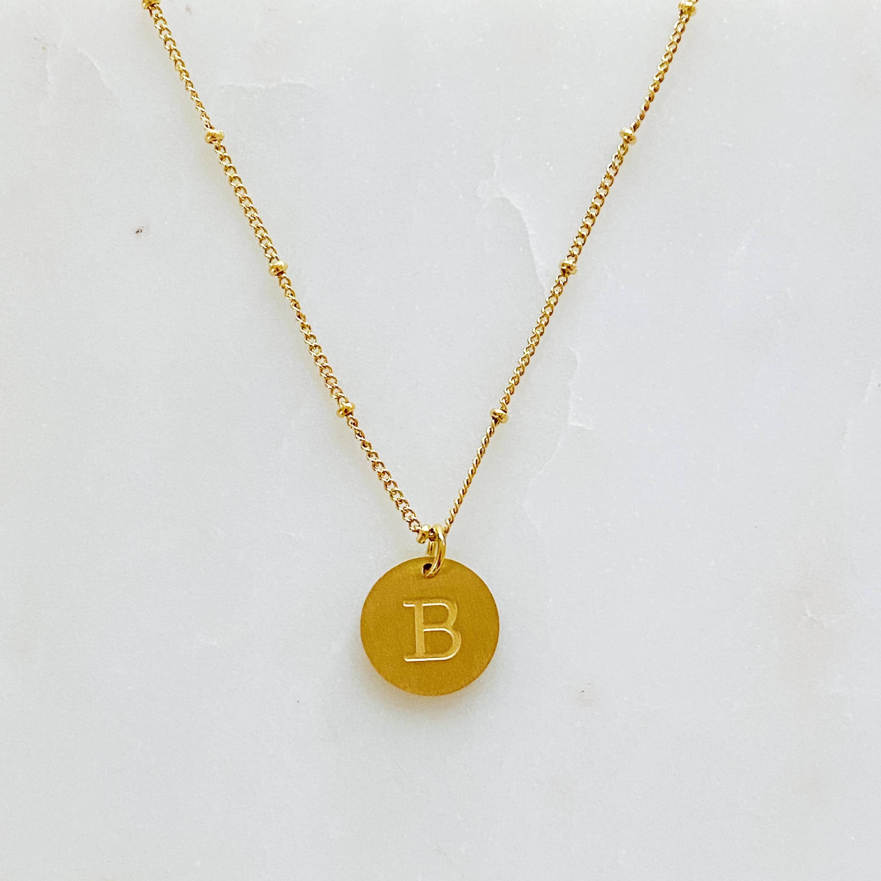 Ellison+Young - Wholesale Pendant/Charm Necklace - Ellison + Young: Singular Charm Initial Necklace0